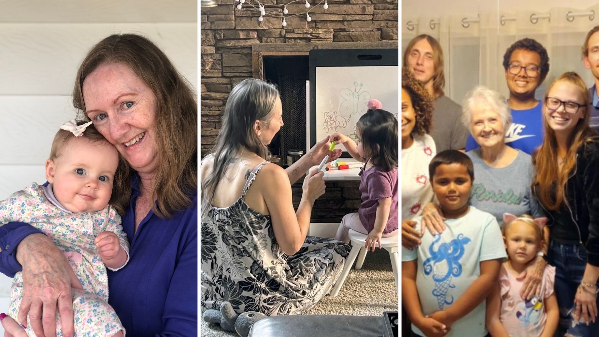 Erin Devine, Estee Jaacovi and Pam Parris with their grandchildren.