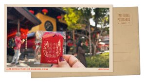 Greetings from a Shanghai temple where you can ward off bad luck in the Year of the Horse
