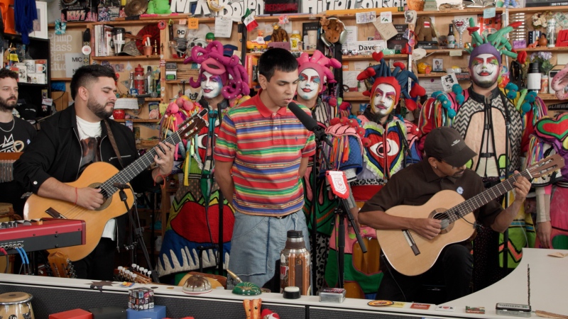 Milo J performs a Tiny Desk concert at NPR in Washington,