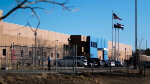 The Aurora ICE Processing Center off Peoria Street, an immigration detention facility run by the GEO Group. Feb. 28, 2025.