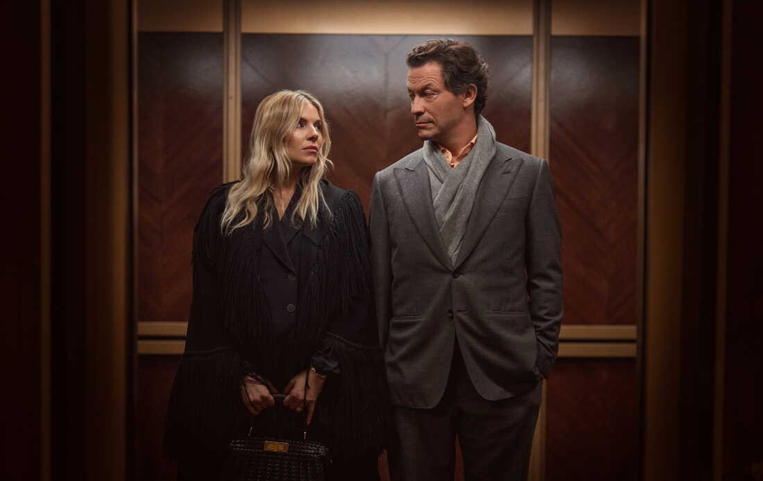 Sienna Miller and Dominic West in HBO's WAR.