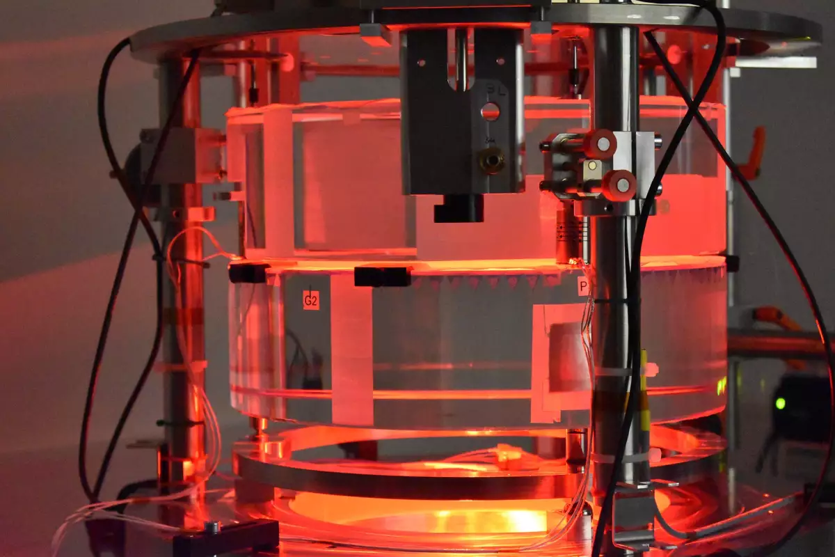 The Visible Tunable Filter's (VTF) etalon, pictured here, consists of two reflecting plates, employed for measuring small differences in the flux of light for different wavelengths using the interference it produces.
