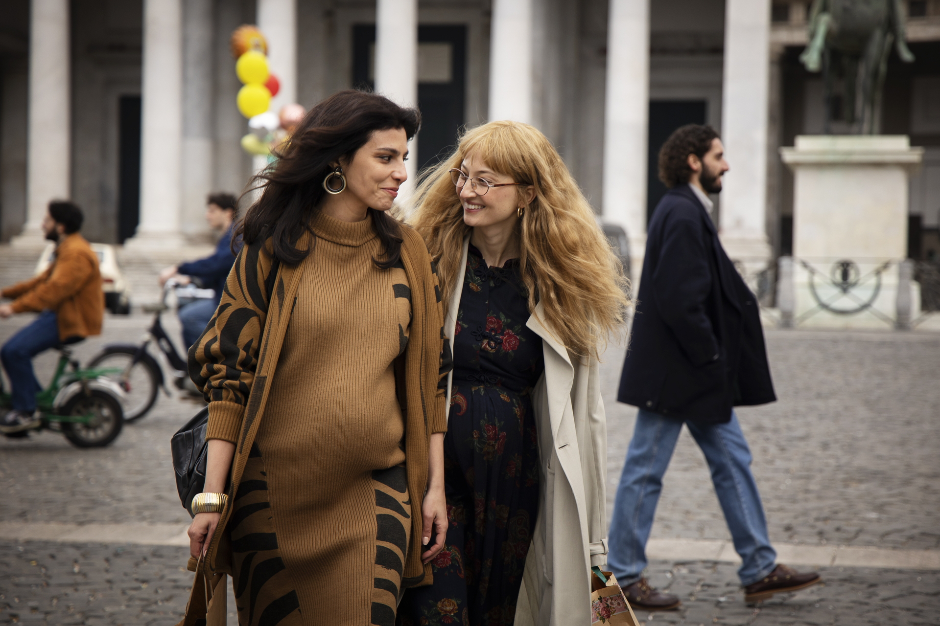 Irene Maiorino, left, and Alba Rohrwacher, right, play the adult versions of protagonists Lila and Lenù in the fourth season of <em>My Brilliant Friend</em>.