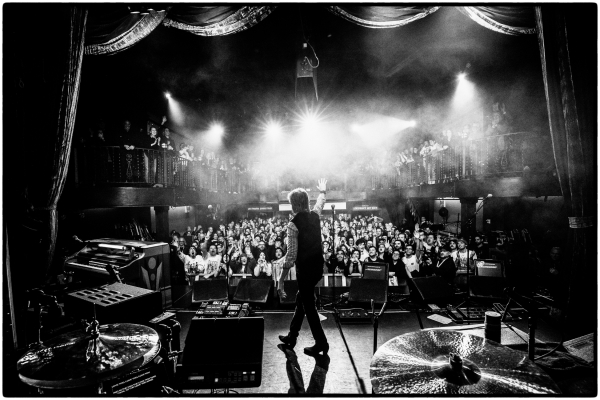 Paul McCartney waves to the crowd at the Bowery Ballroom on Feb. 14, 2025.