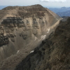 Perspective view on the upper portions of the Timpanogos rock glacier in north-central Utah.
