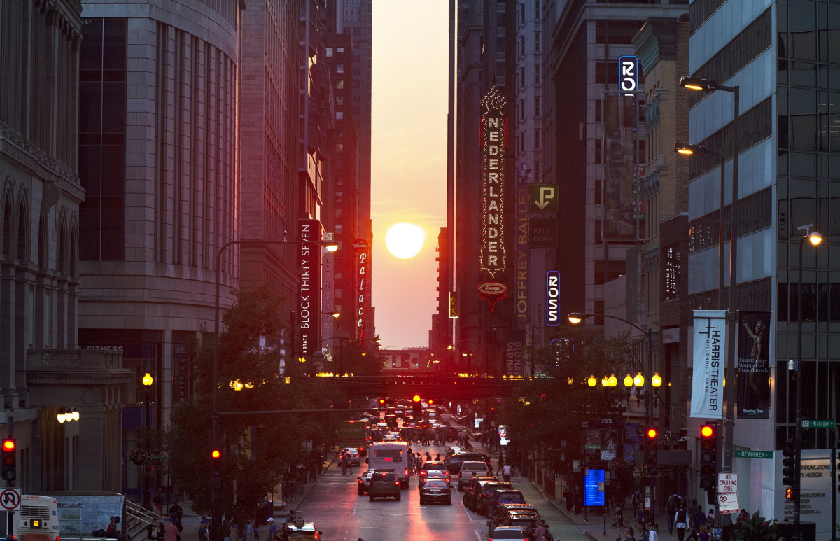 What the equinox 'henge' effect tells us about U.S. cities