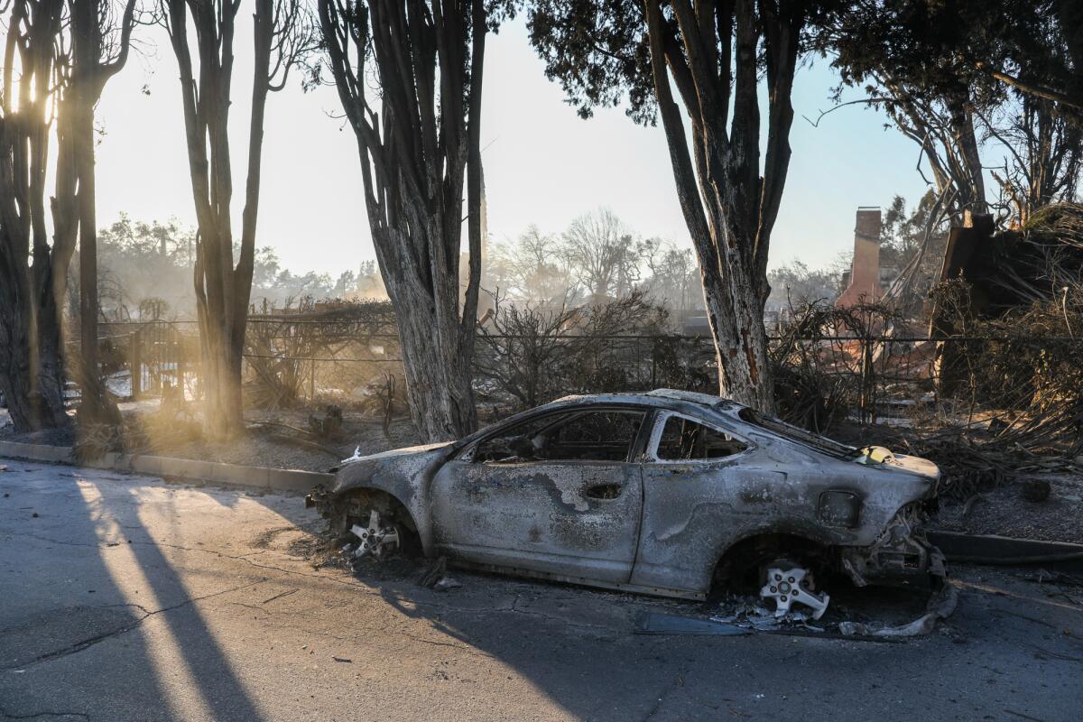 High winds spread burning embers into Altadena during the Eaton Fire, leading to the fire's rapid spread through neighborhoods.