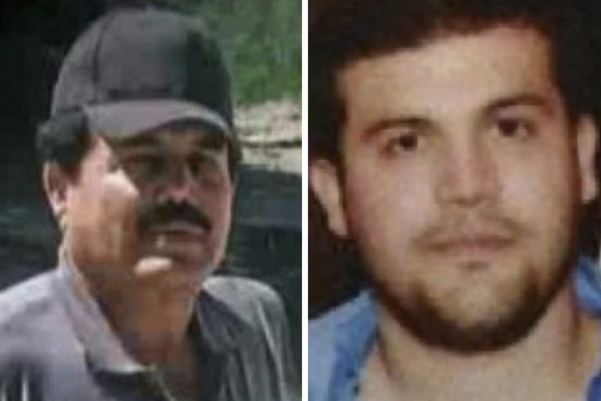 This combination of images provided by the U.S. State Department shows Ismael 'El Mayo' Zambada (left), leader of the Sinaloa Cartel, and Joaquín Guzmán López, son of the infamous Mexican drug lord Joaquín 'El Chapo' Guzmán. Both were arrested on July 25, 2024, by U.S. authorities in Texas.