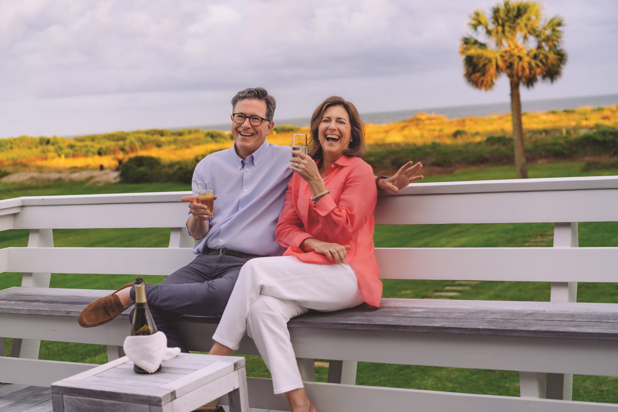 Stephen and Evie McGee Colbert have been married since 1993.