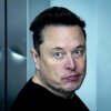 Tesla CEO Elon Musk leaves the Tesla Gigafactory for electric cars after a visit in Gruenheide near Berlin on March 13, 2024.