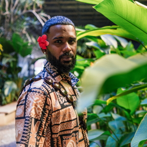 Mark Shaheel Lal, Founder, Living Positive Fiji & Reconciliation Officer, Fiji Truth and Reconciliantion Commission, poses for a portrait at Riocentro during the AIDS Conference in Rio de Janeiro, Brazil. July 29, 2026. Photo: Ian Cheibub