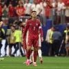 Portekizli 7 numaralı Cristiano Ronaldo, 06 Temmuz 2026'da Arlington, Teksas'ta Dallas Stadyumu'nda Portekiz ile İspanya arasında oynanan FIFA Dünya Kupası 2026 Son 16 Turu maçında takımın 0-1 mağlup olmasının ardından hayal kırıklığı yaşıyor.