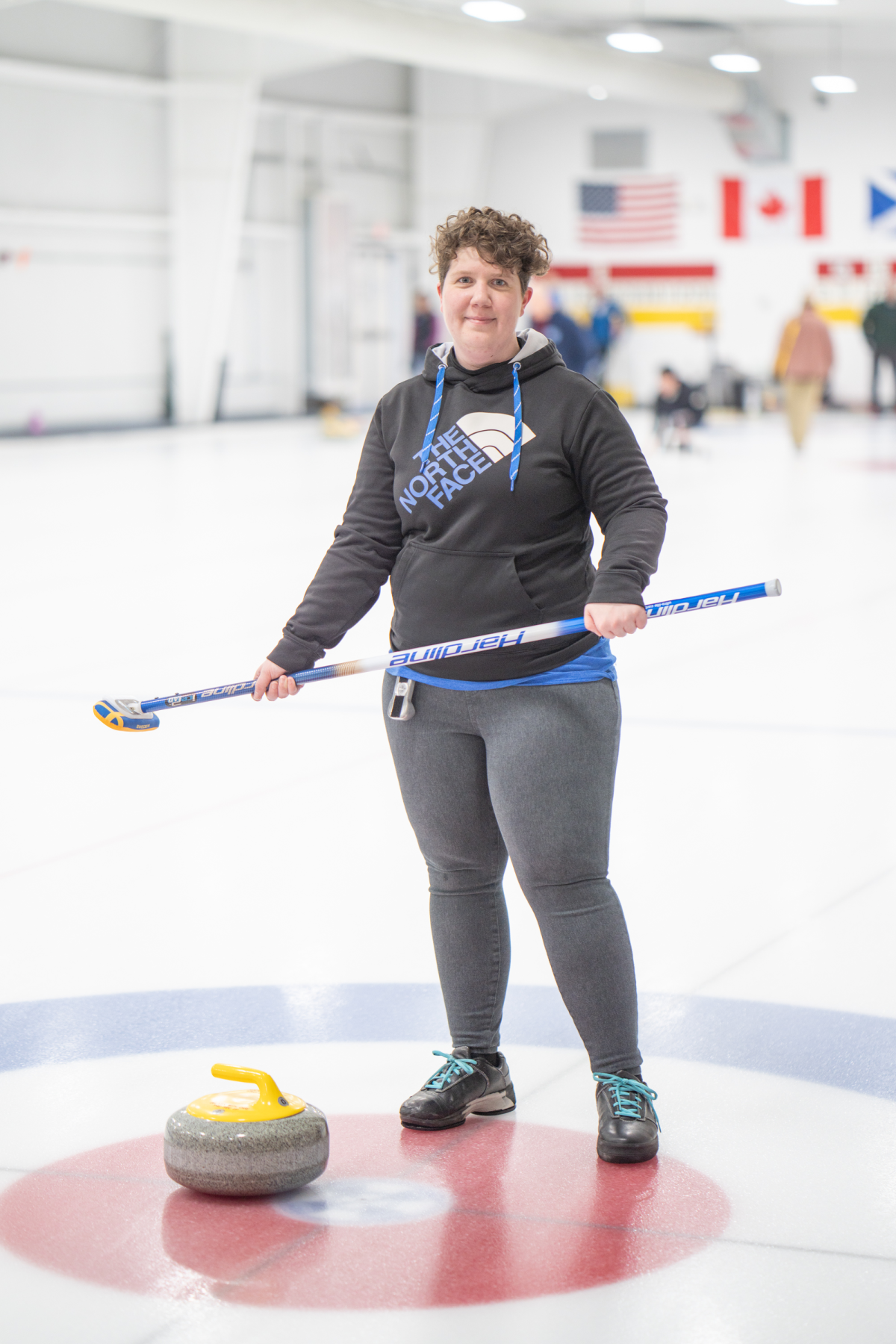 Elizabeth Tigner, 30, has been curling for four years.