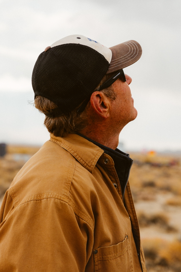 NASA technologist Rob Mueller says that this silty dry lakebed in the Mojave Desert is a pretty good analog for adventures on another planet.