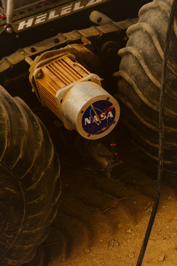 The intricate details of the Helelani rover.