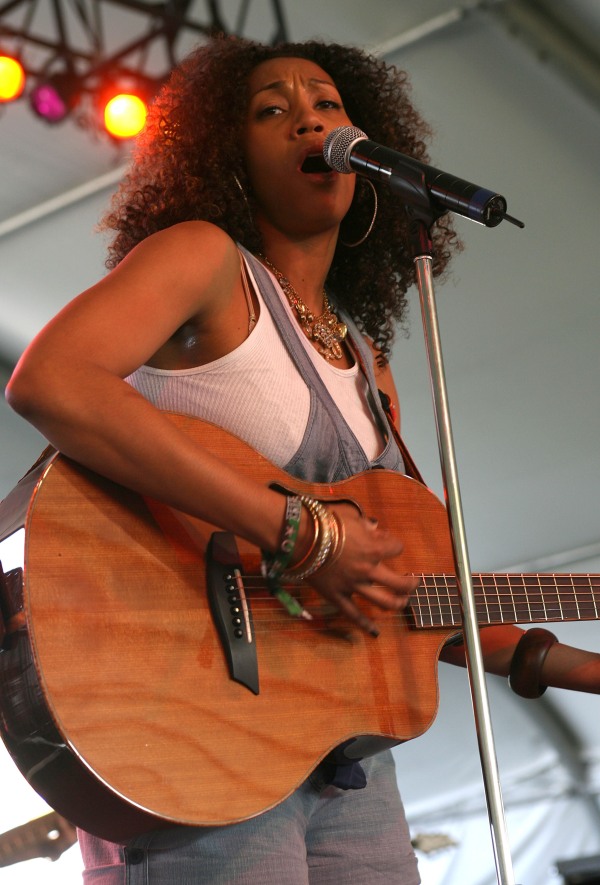 Rissi Palmer performs at the 2008 Stagecoach Music Festival, a country music-themed weekend in Indio, Calif.