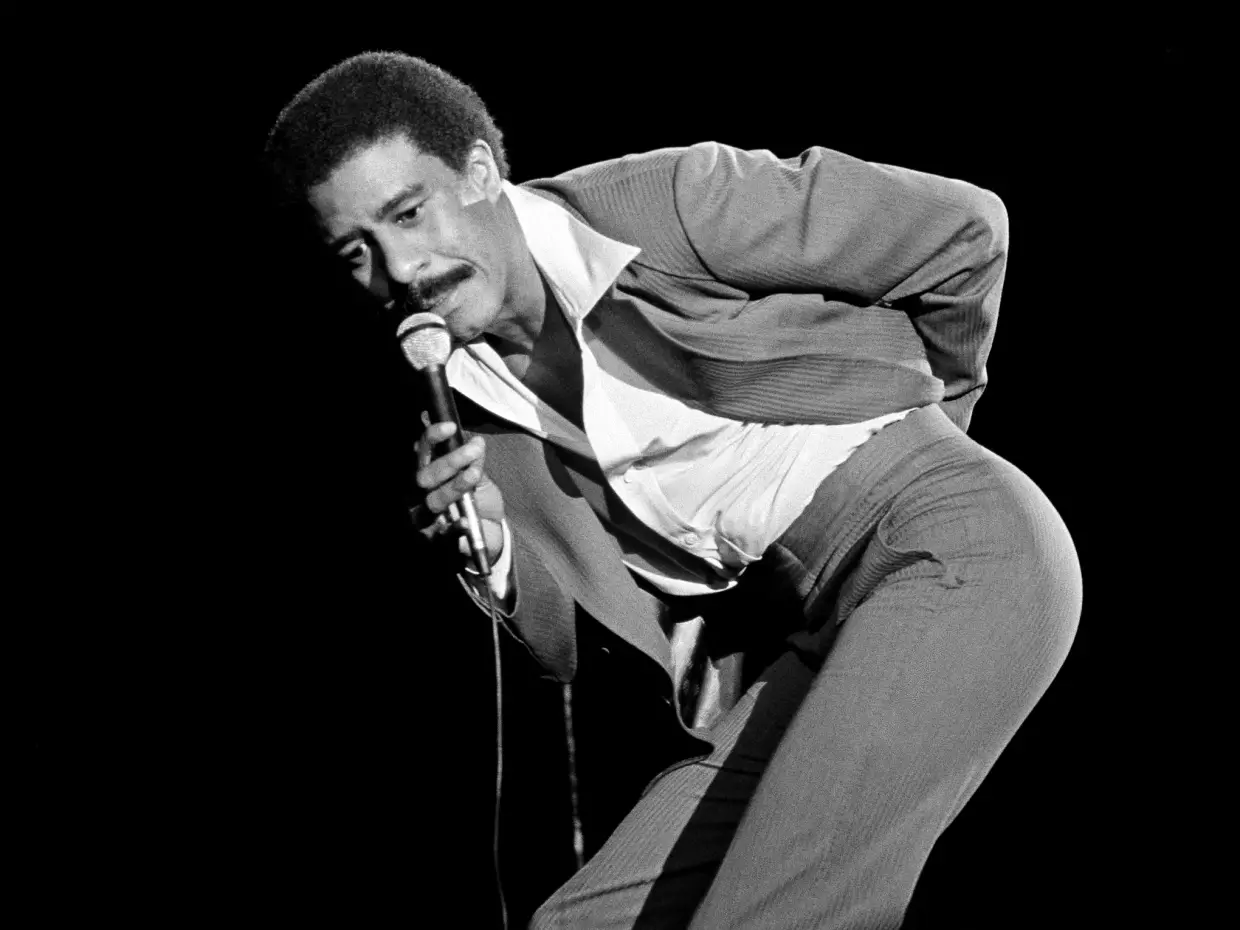 Comedian Richard Pryor performs on stage at the Los Angeles Hollywood Bowl on Sept. 19, 1977.