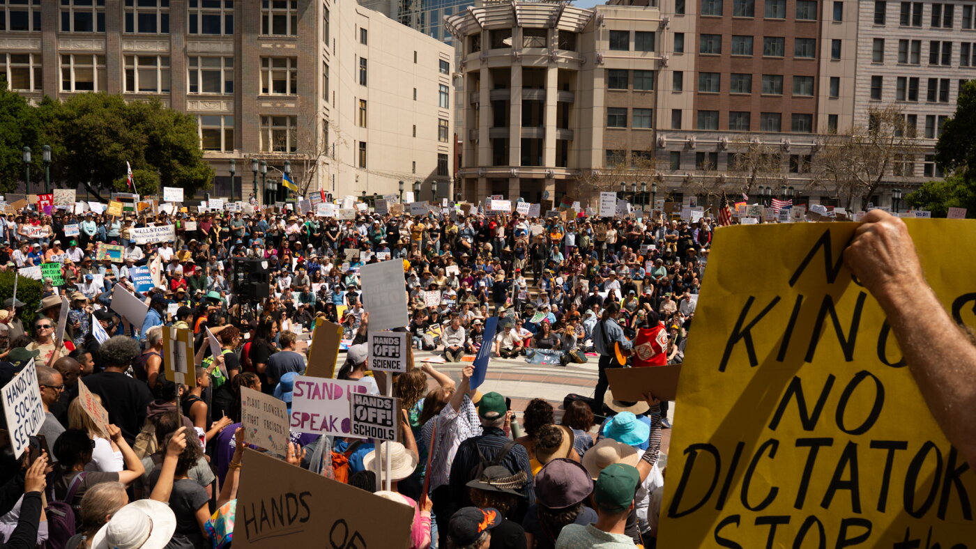 Photos: See demonstrators around the country rally in 'Hands Off ...