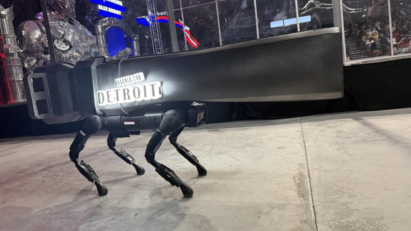 Robots battle it out in Detroit's Robowar : NPR
