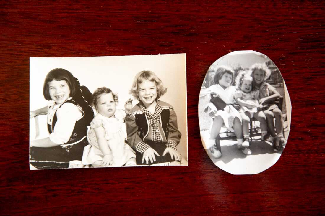 A childhood photo of Denver resident Carol Boigon (left) with her sisters, Elizabeth and Cathy, shows her weakened right arm in a supportive brace after she contracted polio.