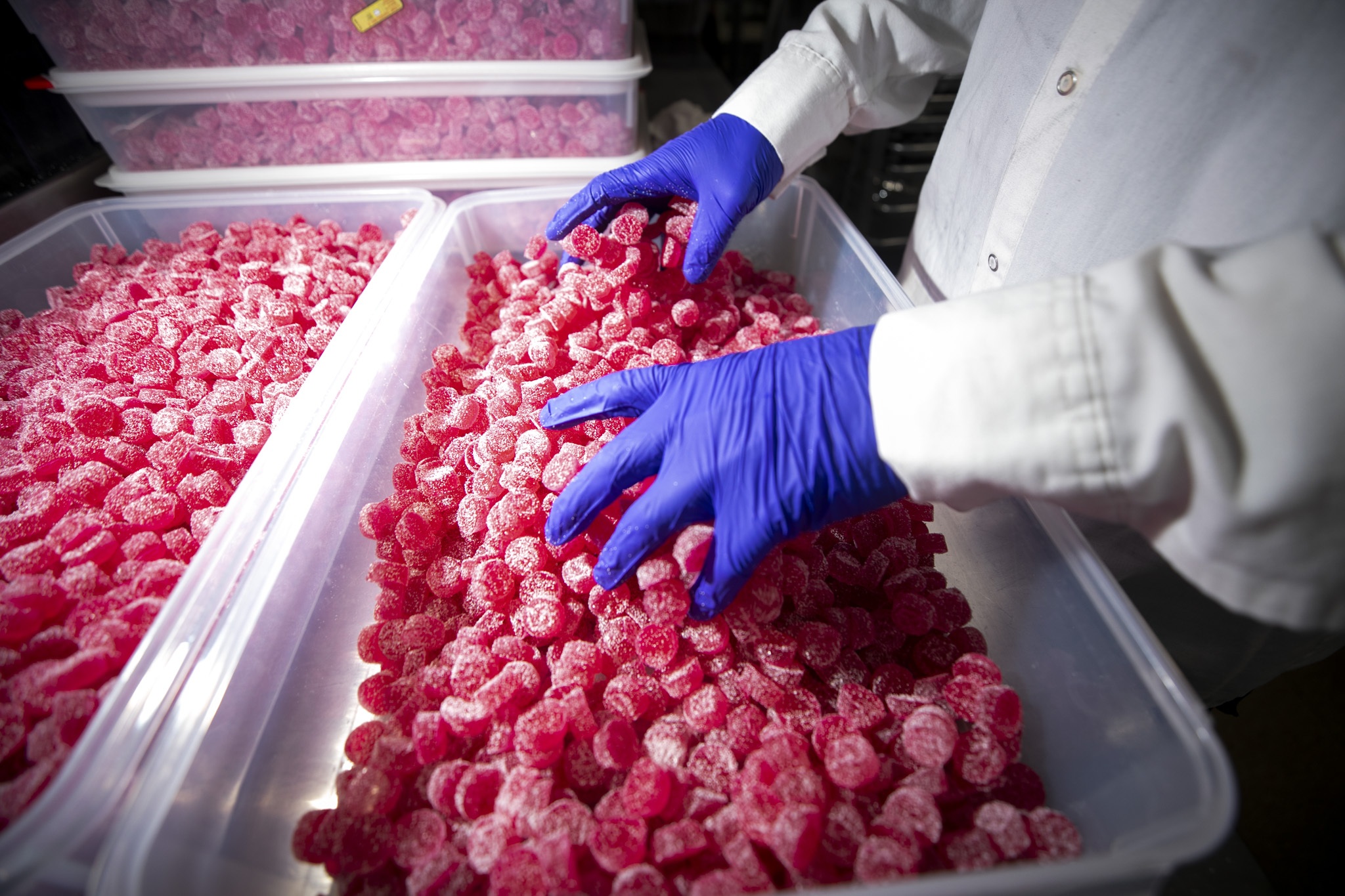 Joe Ciulla handles Ript gummies before they