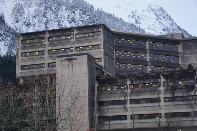 The Alaska State Office Building in Juneau, the state capital, is seen on Feb. 16, 2023.