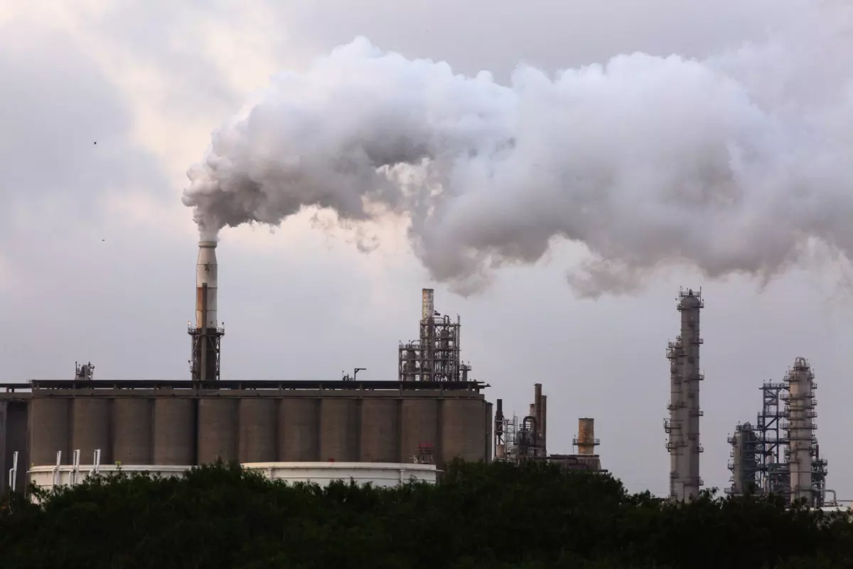 A view of the Valero West refinery.