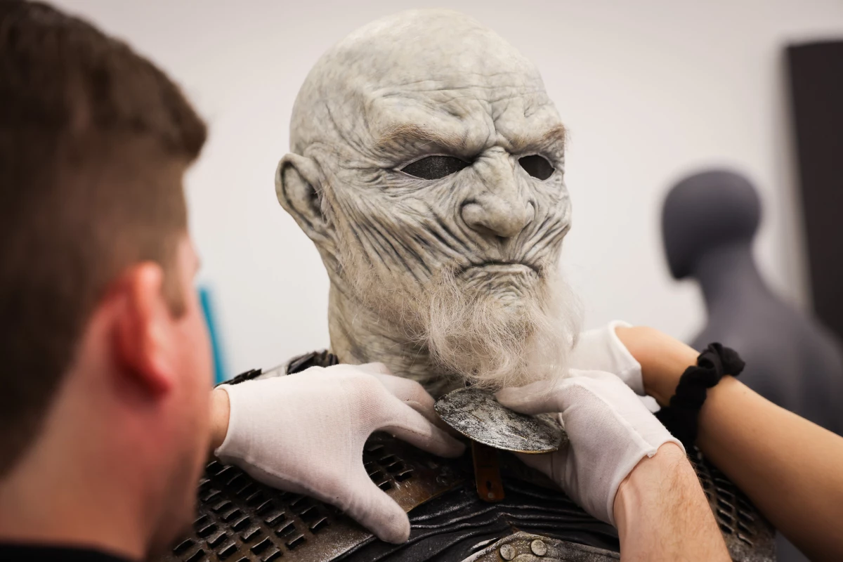 A White Walker ensemble used in Game of Thrones.