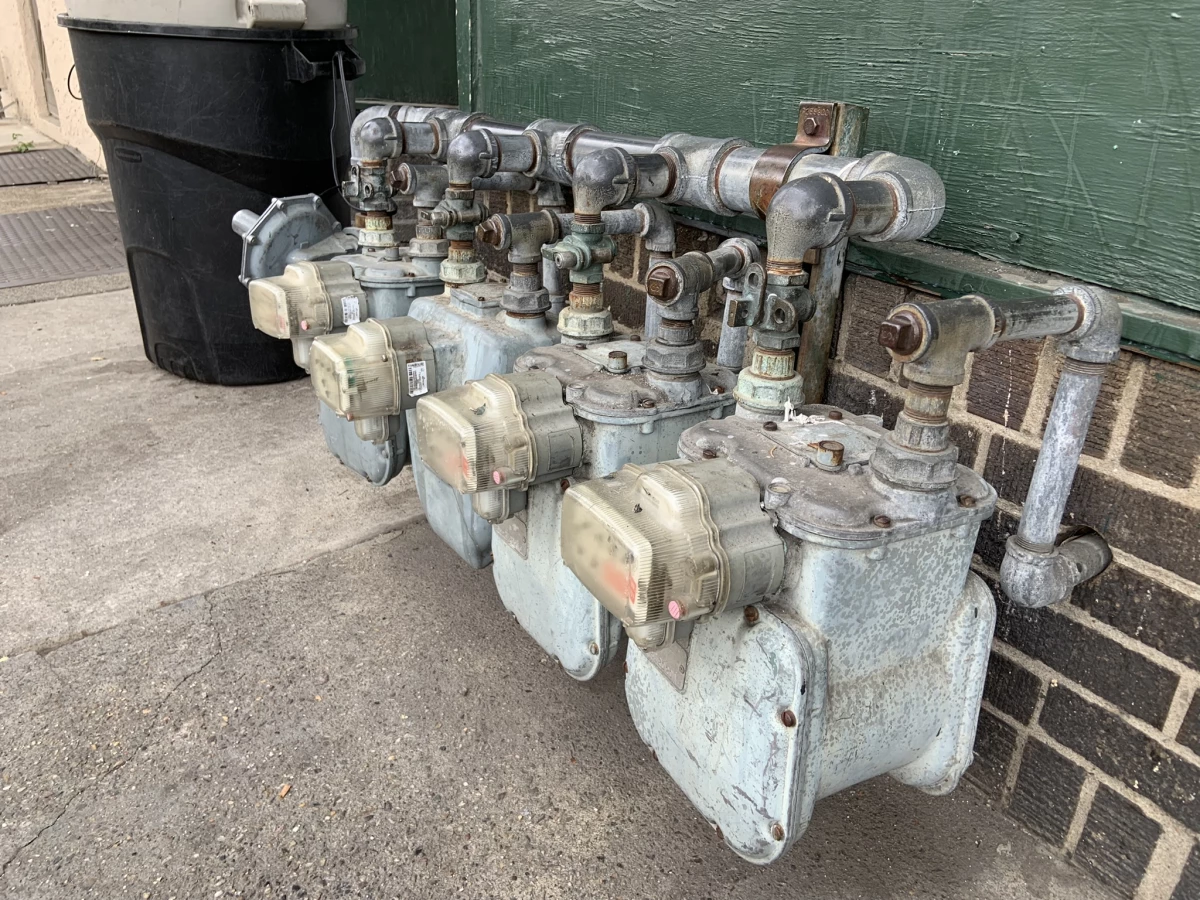 Gas utilities will have to check customer meters, like these in Darby, Pa., for leaks more frequently under proposed regulations from the Pipeline and Hazardous Materials Safety Administration.
