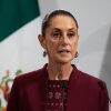 FILE - Mexican President Claudia Sheinbaum speaks at the National Palace in Mexico City, Nov. 7, 2025. 