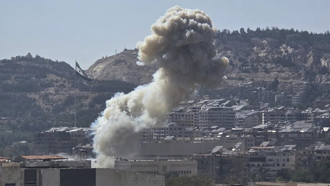 Israel strikes Damascus, Syria, vowing to defend Druze : NPR