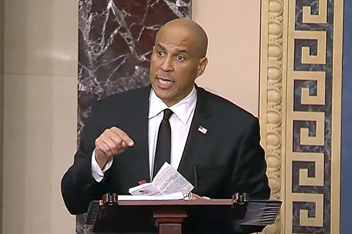 The New Jersey Democrat criticized the Trump administration's policies on immigration, education, and the economy for more than 25 hours straight.