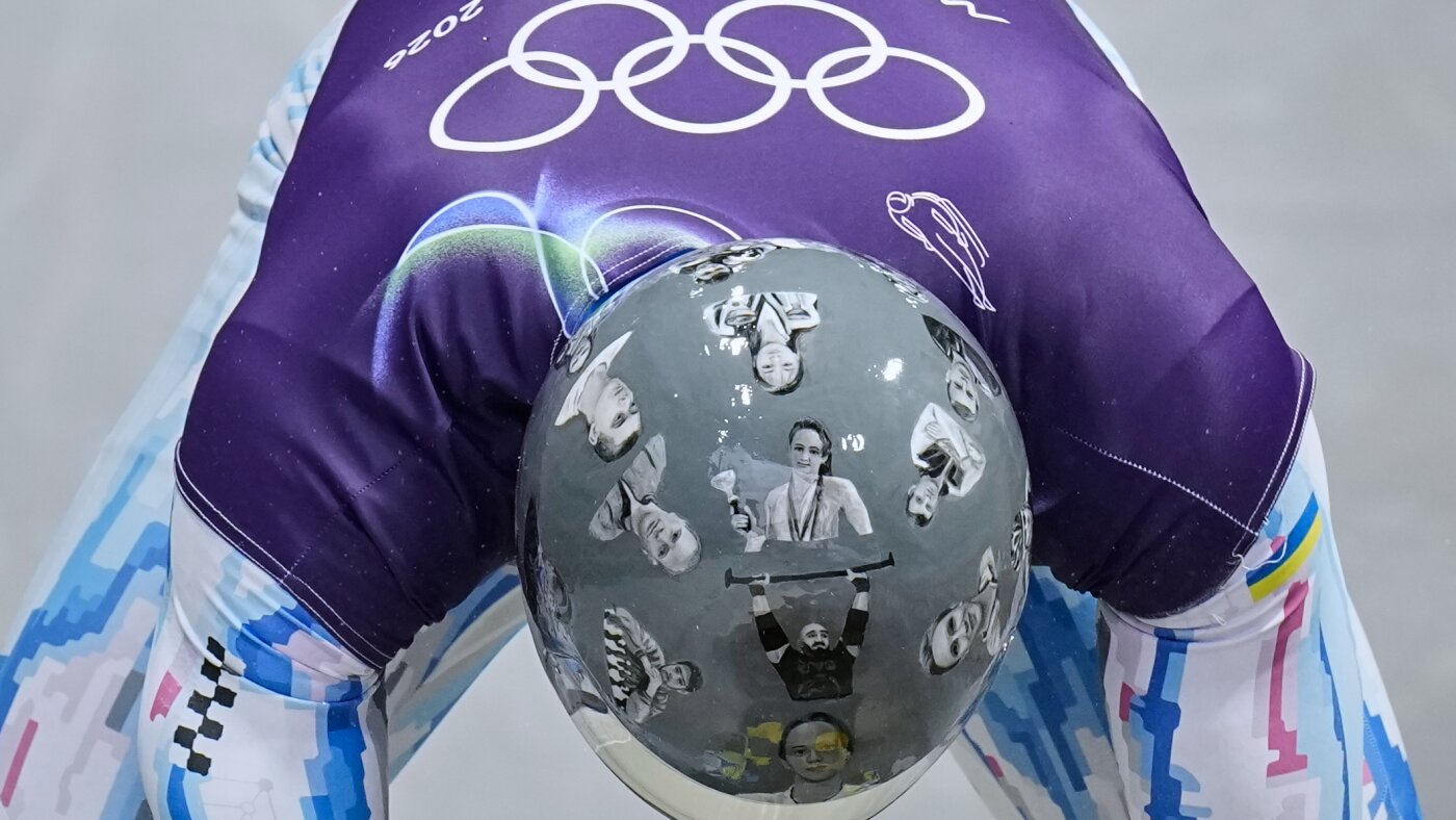 Ukrainian sled racer says he will wear helmet honoring slain soldiers despite Olympic ban