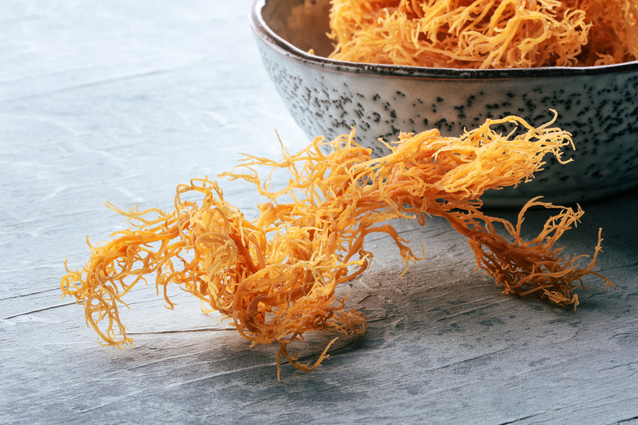 This Irish sea moss, Chondrus Crispus, is dried, raw and full of nutrients.