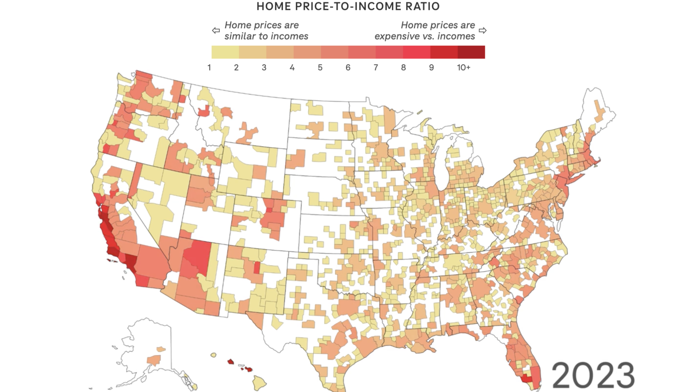 Die Immobilienpreise in den USA haben die Gehaltsschecks bei weitem ...