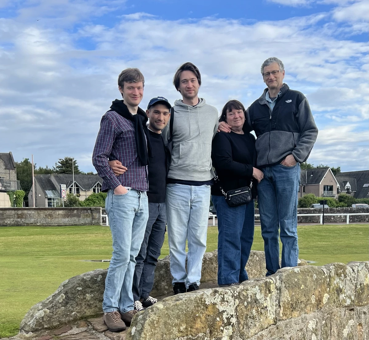 Mark Metersky (right) and his family.