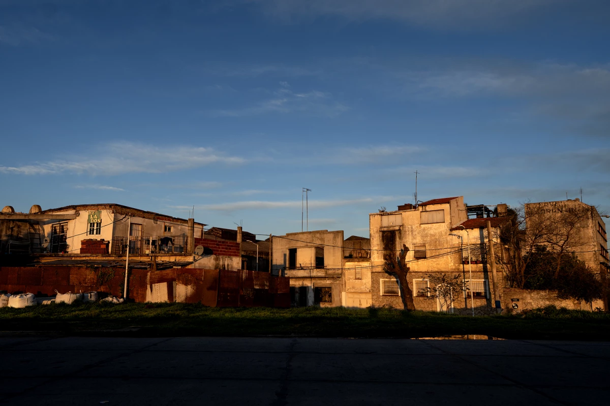 A view of Maciel Island, a neighborhood in Dock Sud, a town just outside Buenos Aires, on Aug. 3, 2024. Cumbia groups from Santa Fe first performed here outside their province, helping popularize 'cumbia santafesina,' a blend of traditional cumbia featuring accordion and guitar.
