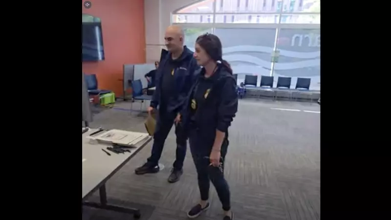 Gonyea said the agents had a file about her with details including her name, address, date of birth, height, weight and eye color and that they asked her to sign a document that claimed her Instagram account might have violated a federal law that says it is unlawful to threaten or intimidate a federal officer.