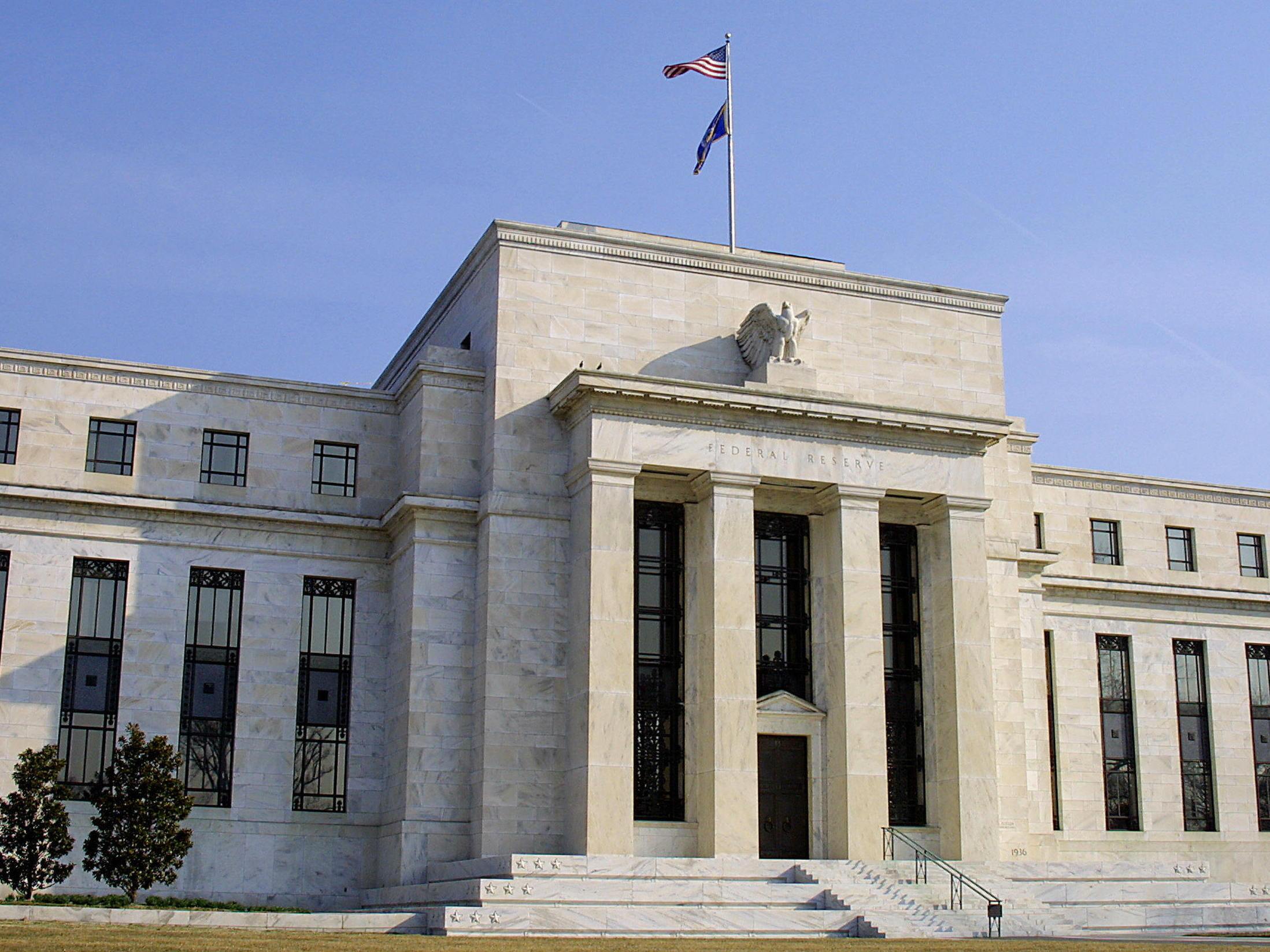 The Federal Reserve building in Washington D.C.