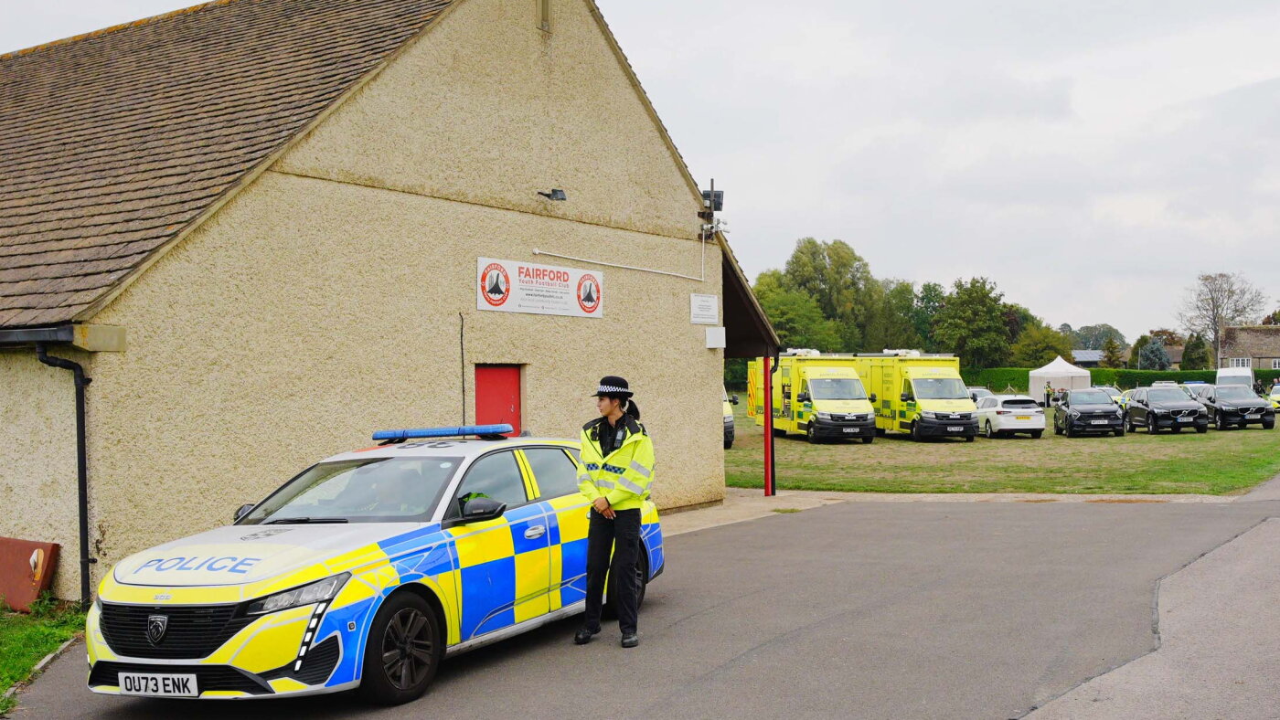 Multiple arrests on suspicion of explosives offenses near U.K. base used by U.S. forces : NPR