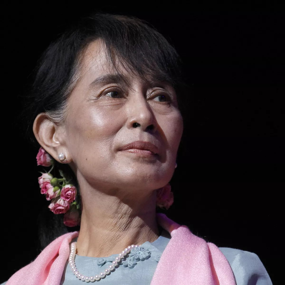 Aung San Suu Kyi at an event in London in June 2012.