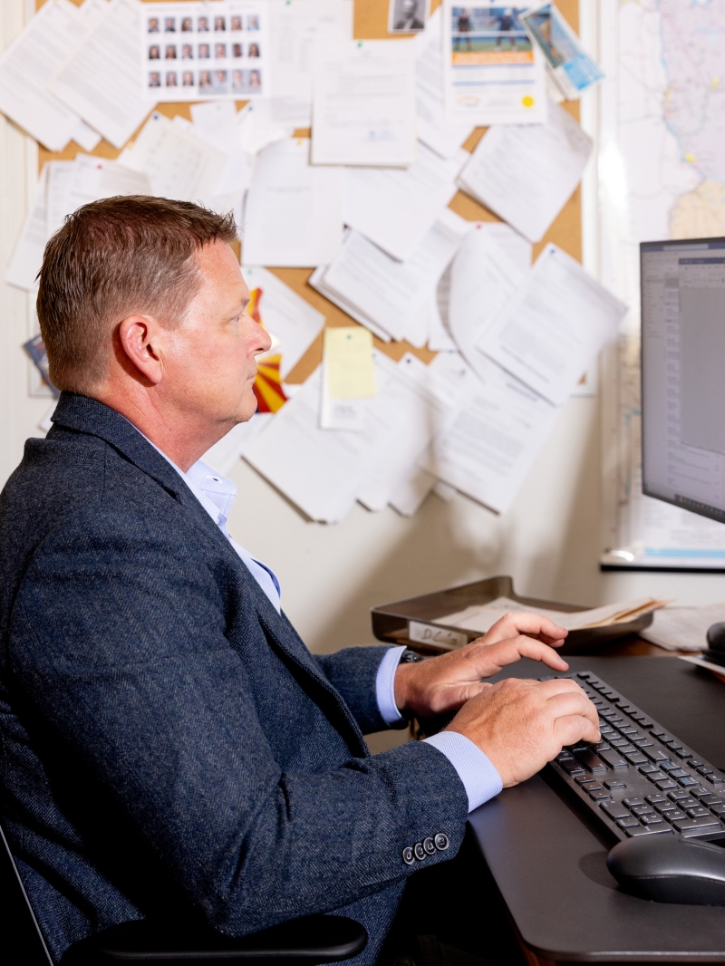Medical Examiner Greg Hess at his office on May 28, 2024 in Tucson, Ariz.