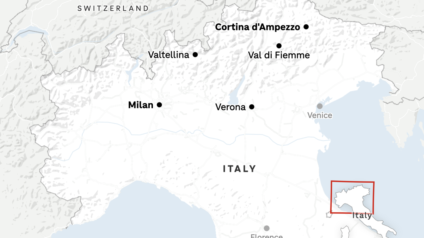 The venues of the 2026 Winter Olympics : NPR