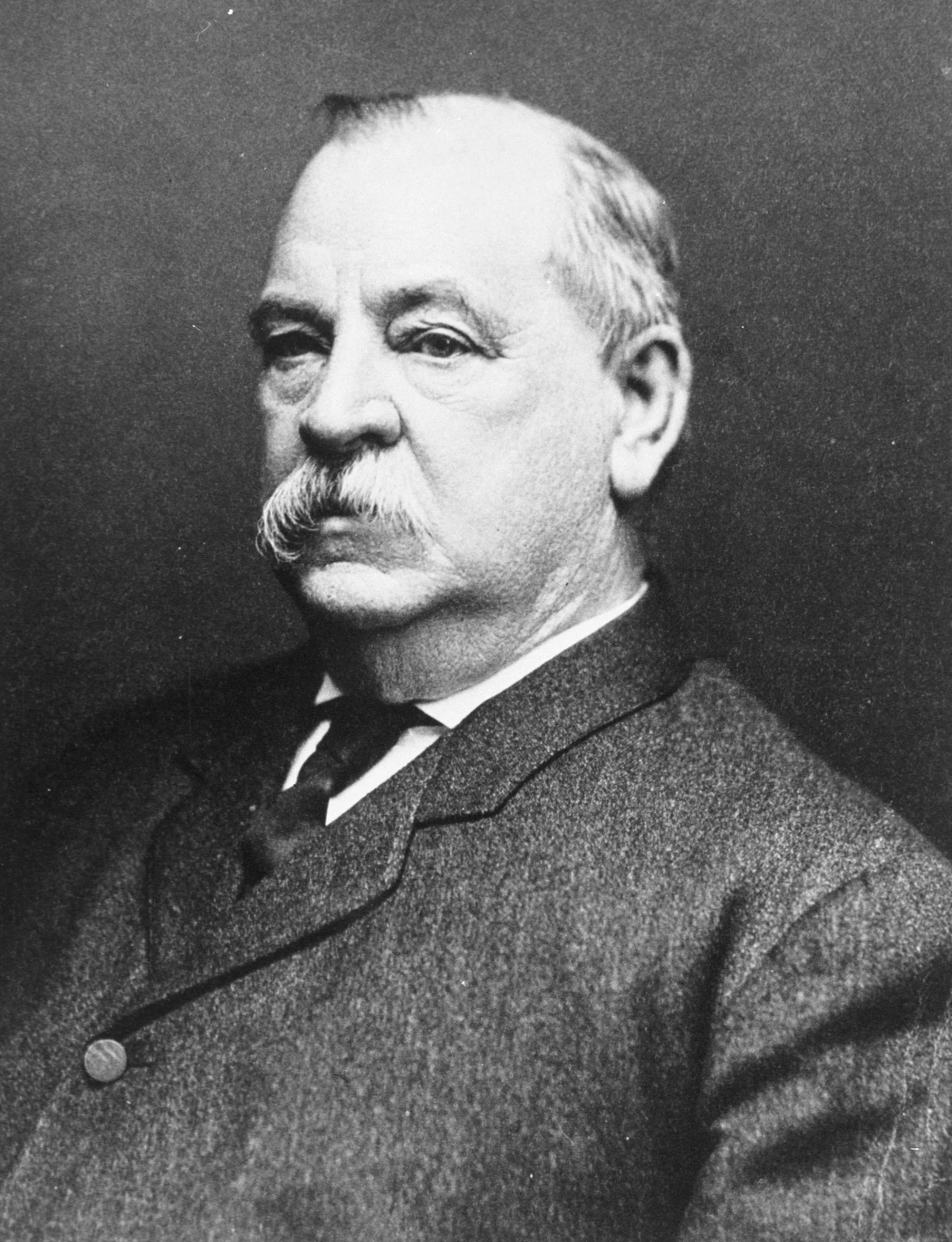 A portrait of Grover Cleveland, the 22nd and 24th president of the U.S.