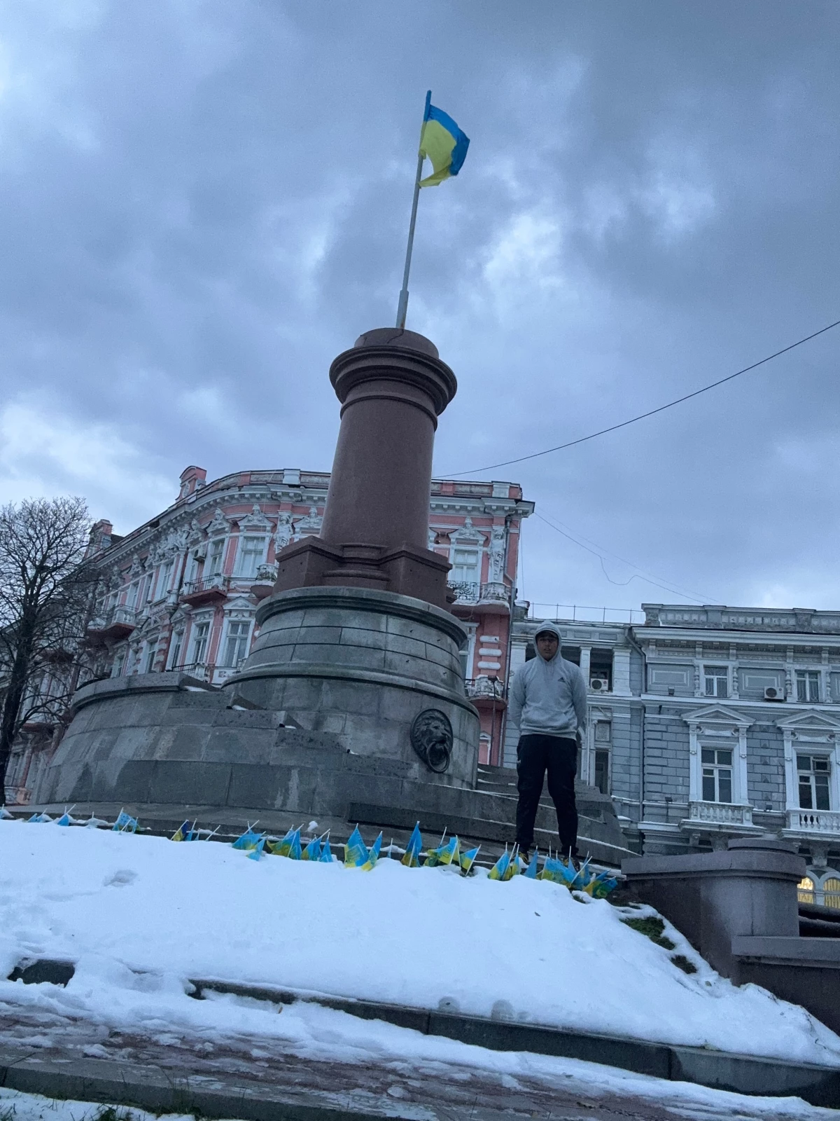 Arjun Malaviya travelled to Odessa, Ukraine in November 2023. He told NPR the city was attacked by Russian bombs shortly after arriving, forcing him to run to in a nearby bomb shelter.