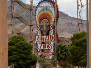 The Buffalo Bill's Casino roller coaster was a tourist draw for Primm, Nev.