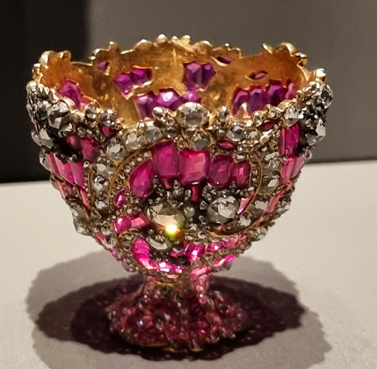 A 19th century zarf is pictured at the Museum of Islamic Art, in Doha, Qatar. The devices were used to hold hot coffee cups during the Ottoman Empire.