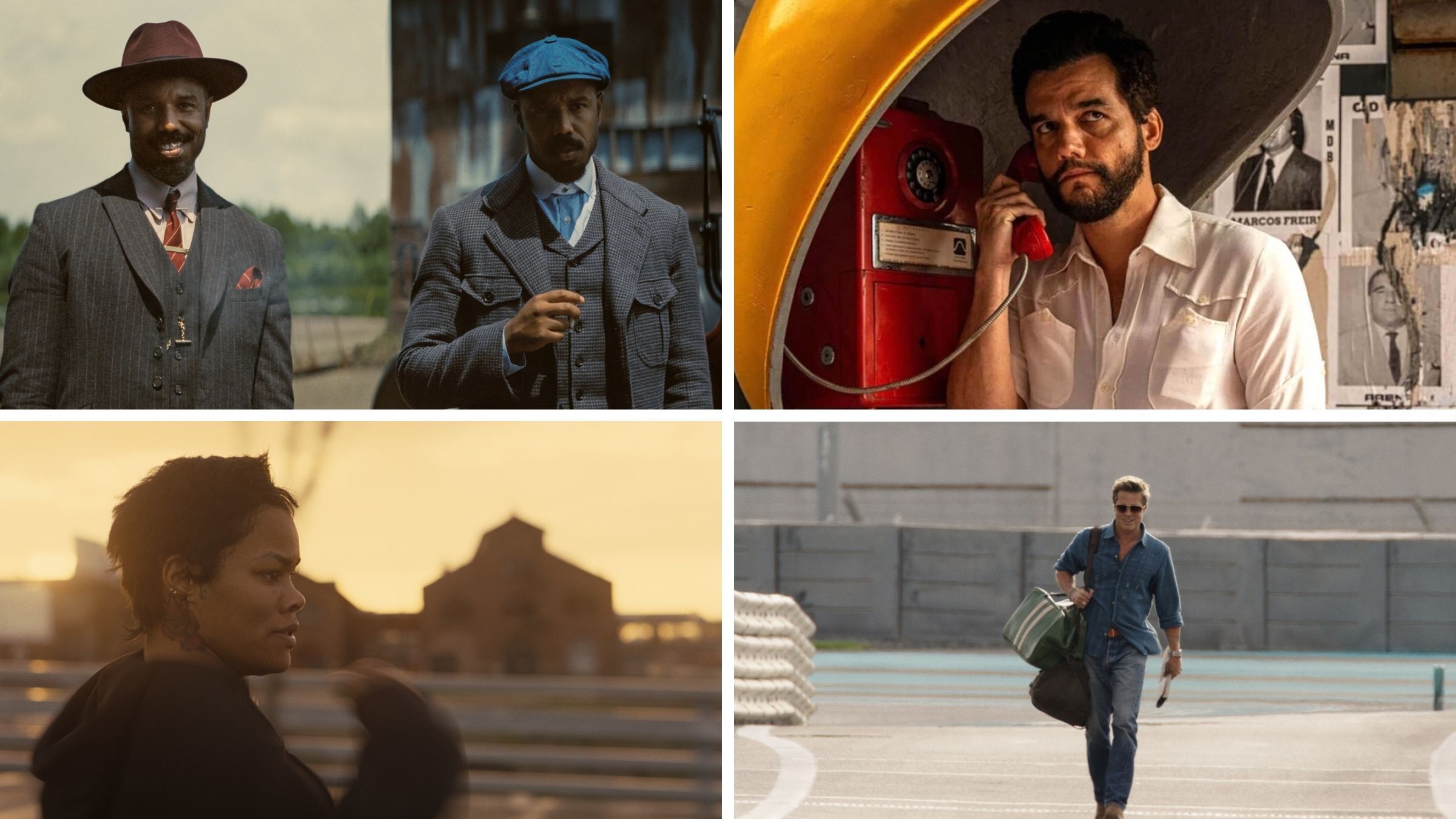 The 2026 Oscars nominations were announced Thursday morning. <em>Sinners </em>received a record number of nods. Clockwise from top left: Michael B. Jordan in <em>Sinners</em>, Wagner Moura in <em>The Secret Agent</em>, Brad Pitt in <em>F1 </em>and Teyana Taylor in <em>One Battle After Another</em>. (<i>Warner Bros. Pictures; NEON; Scott Garfield/Warner Bros. Pictures/Apple Original Films; Warner Bros. Pictures</i>)