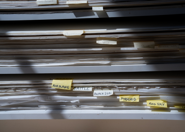 Archives at Sally Mann's home studio in Virginia on August 16, 2025.