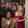 Uzo Aduba, center, stars as detective Cordelia Cupp in Netflix's The Residence.